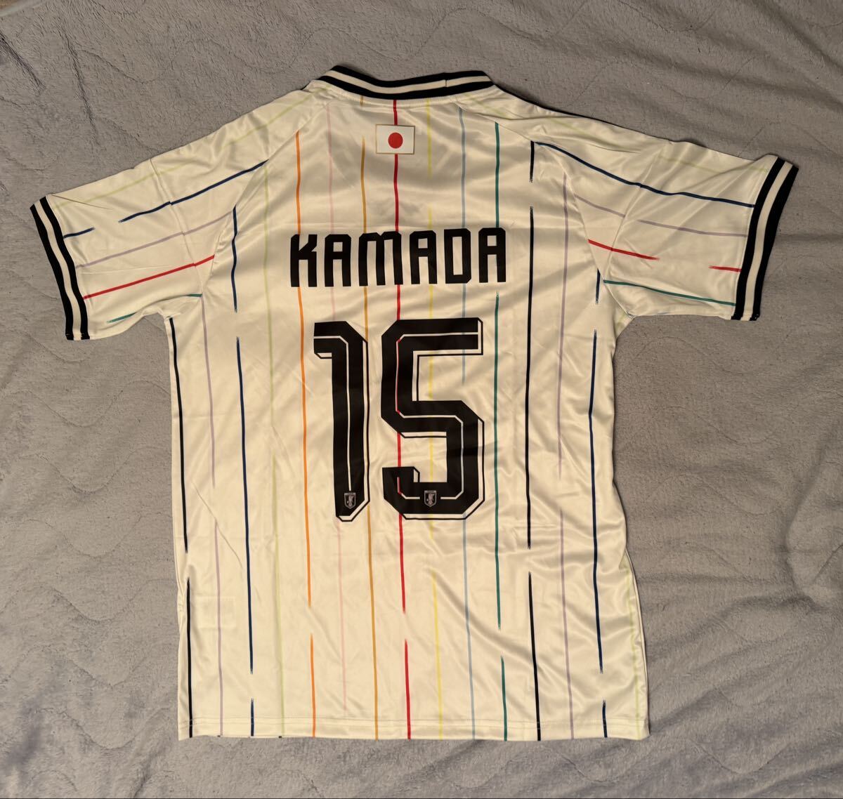 サッカー日本代表 鎌田大地 ユニフォーム アウェイ ワールドカップ 田中碧 三笘薫 久保建英 堂安律 伊東純也 中村敬斗 板倉滉 上田綺世拍卖