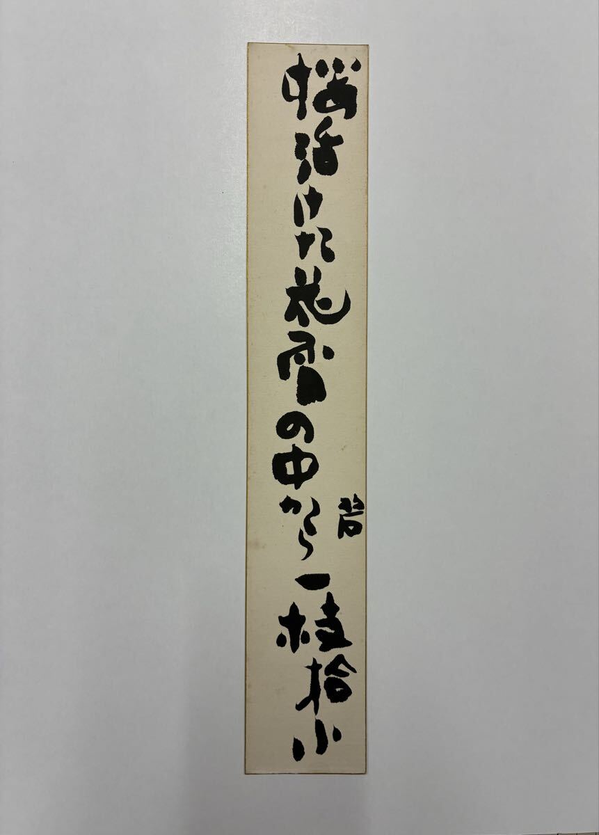 32 河東碧梧桐 肉筆短冊 自筆 直筆 俳句 俳人 随筆家 俳句革新運動拍卖