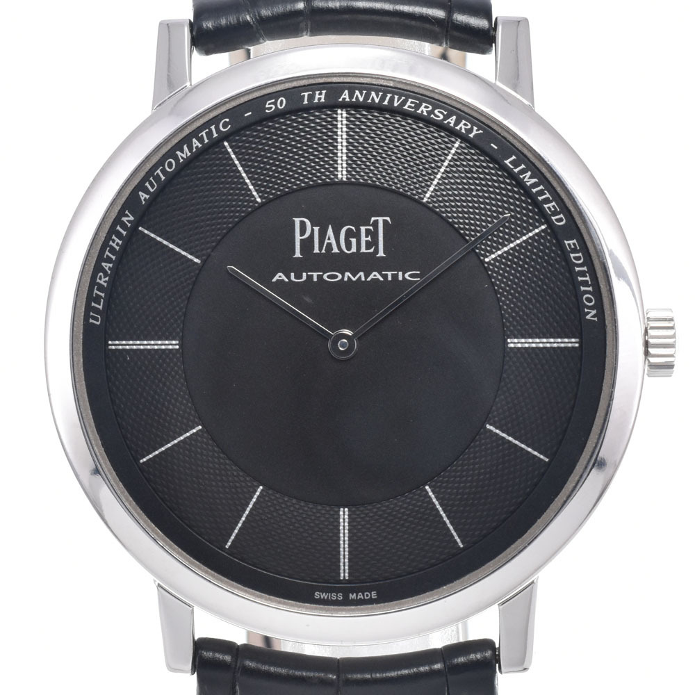 ピアジェ PIAGET G0A35133/P10724 アルティプラノ XL マイクロローター ブラック 自動巻き メンズ 良品 腕時計 M#148469拍卖