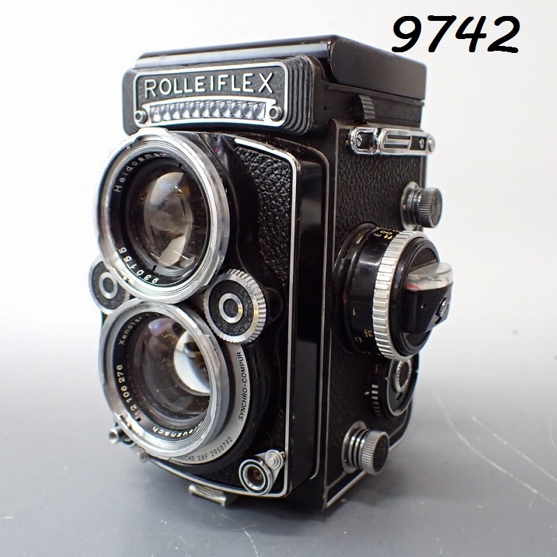 ●MK-9742 ROLLEI ROLLEIFLEX 2.8F HEIDOSMAT XENOTAR F2.8 80㎜ 二眼レフカメラ 60サイズ 20260618拍卖