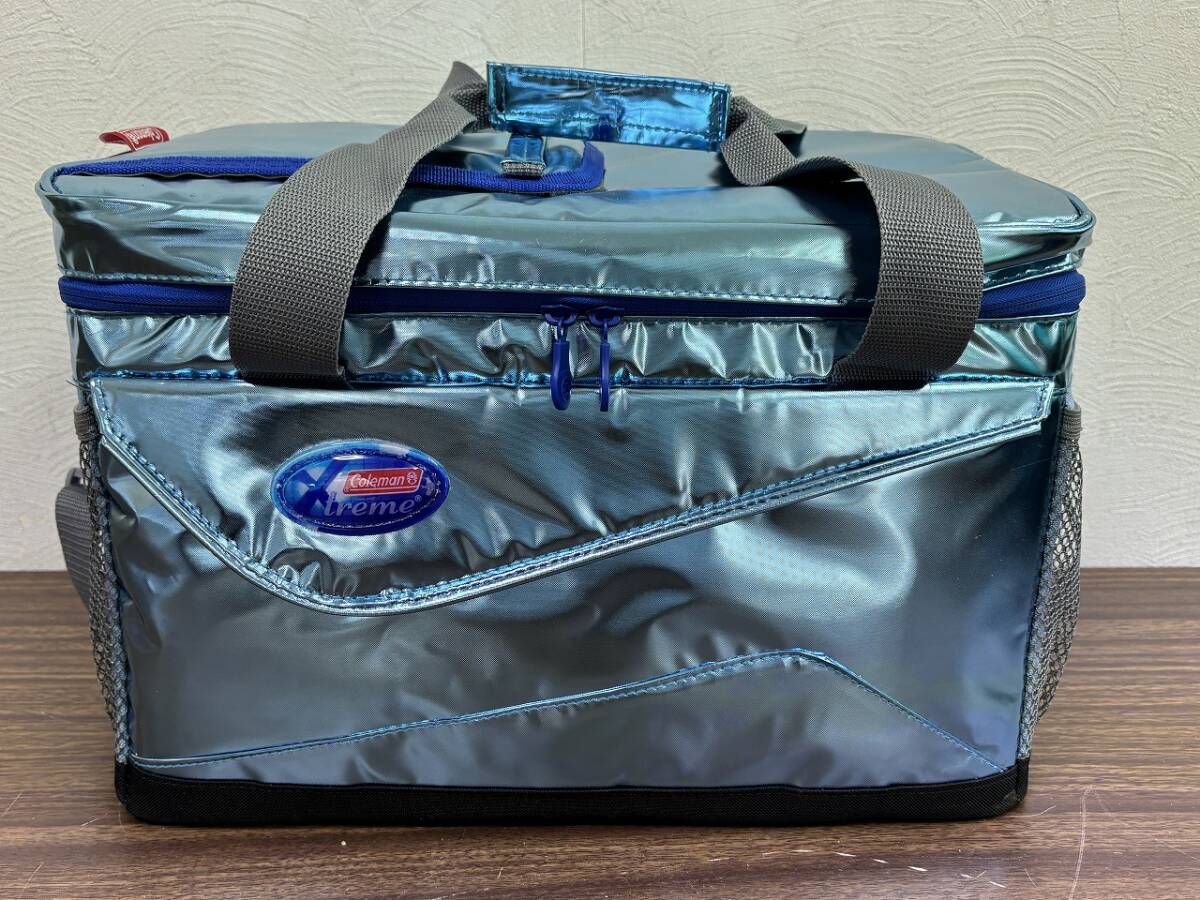 23129-5★Coleman コールマン エクストリームアイスクーラー ソフトクーラー メタリックブルー 25L 2000022238 保冷バッグ拍卖