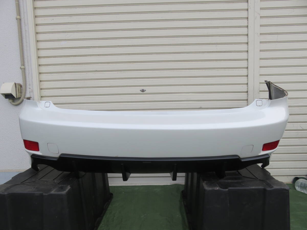 LK1522 人気/FINAL KONNEXION レクサス IS350 GSE21/後期 リアバンパー デフューザー マフラー2本出し 077パールホワイト /IS250 ※小傷拍卖