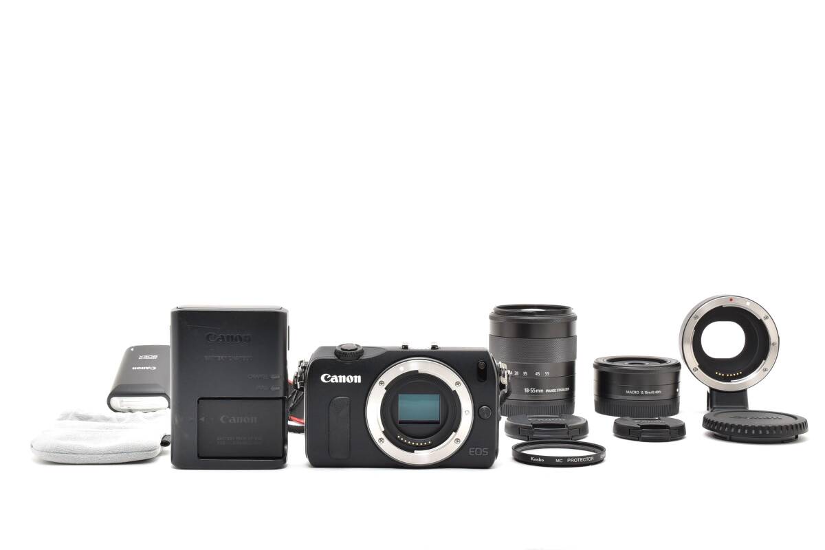 ★☆極美品 Canon キャノン EOS M ダブルレンズキット #2883703☆★拍卖