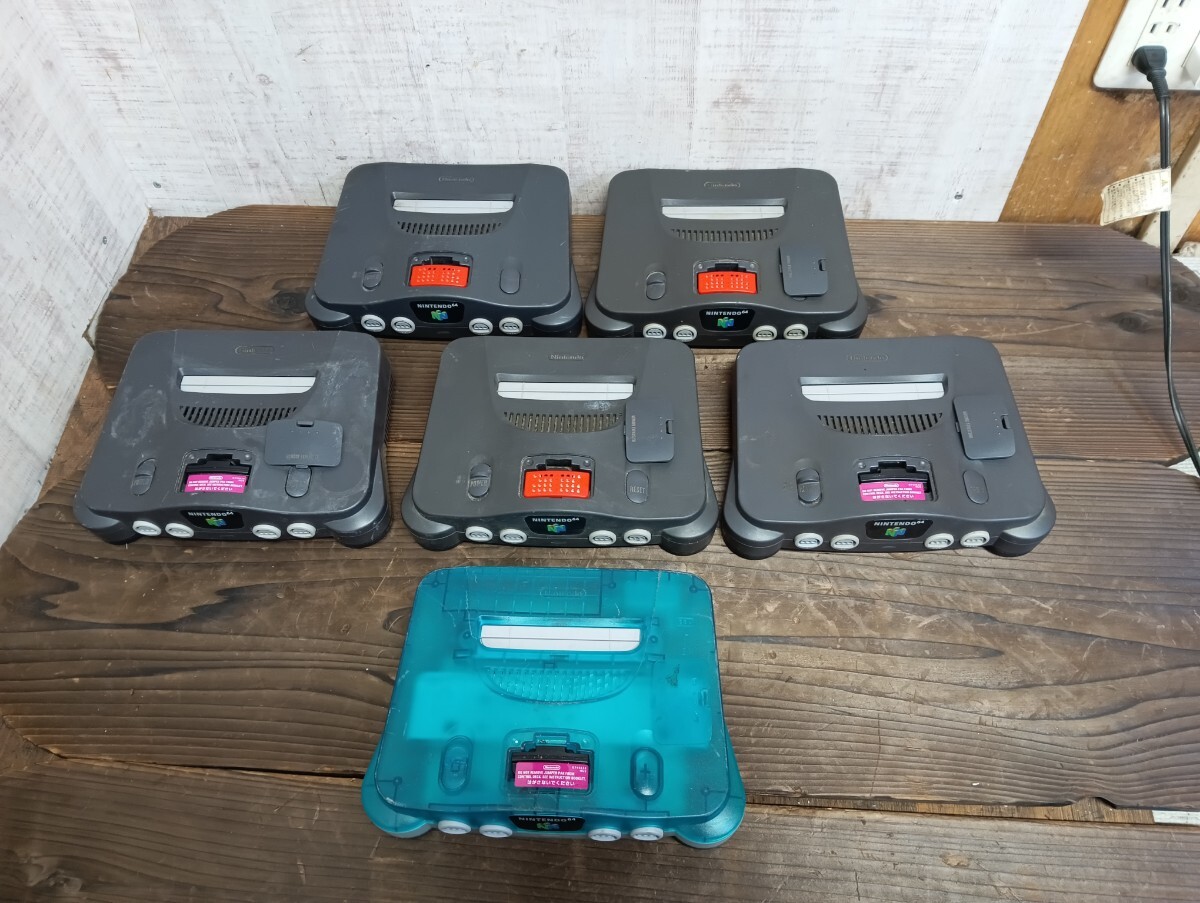 Nintendo 任天堂 ニンテンドー 64 6点 まとめ 全て通電確認済み NUS-001 拡張パック NUS-007 3点 ジャンク拍卖