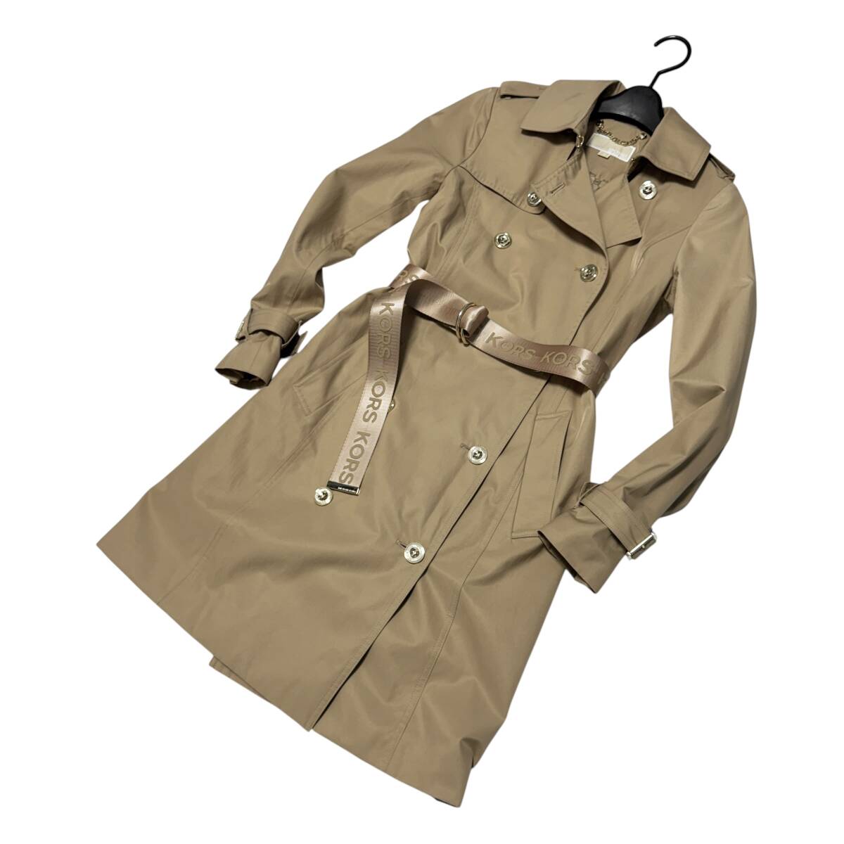MICHAEL KORS マイケルコース 77V5601M72 トレンチコート XS ベージュ系 レディース 26-0610拍卖