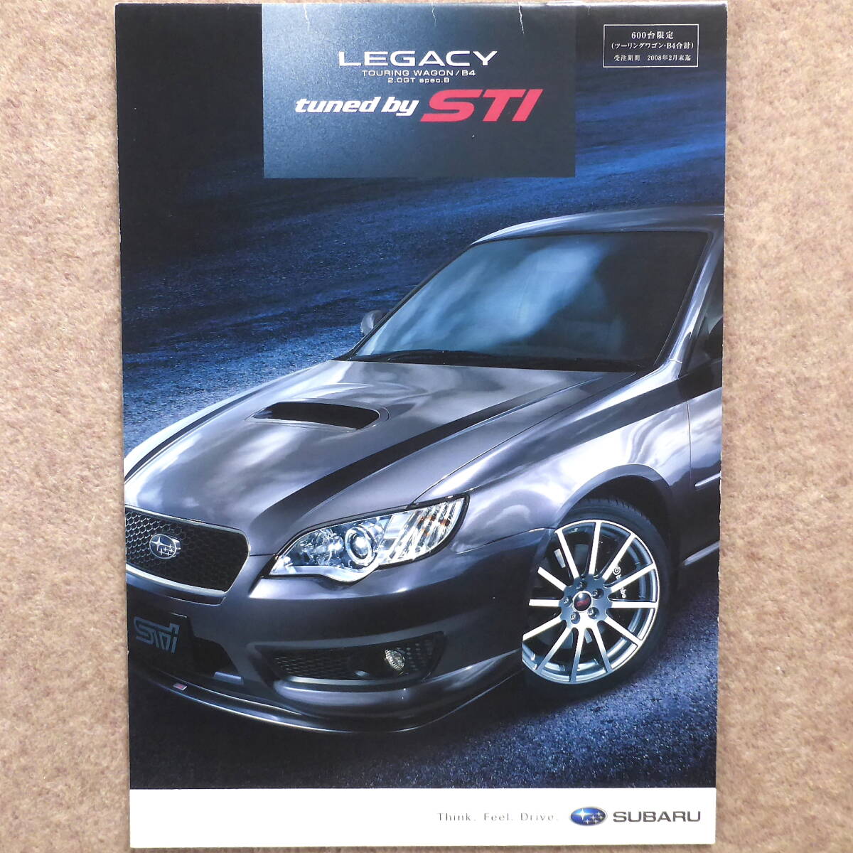 レガシィ ツーリングワゴン / B4 2.0GT spec.B tuned by STI カタログ 特別仕様車 BP5 BL5 BL BP E型 ts legacy touring wagon 2007年8月拍卖