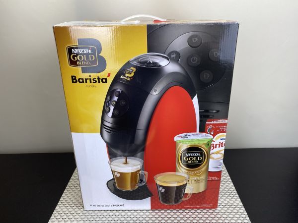 om★ネスカフェ バリスタ PM9631 ゴールドブレンド RED コーヒーメーカー 調理器具 キッチン 家庭用 Barista 通電確認 未使用 保管品★拍卖