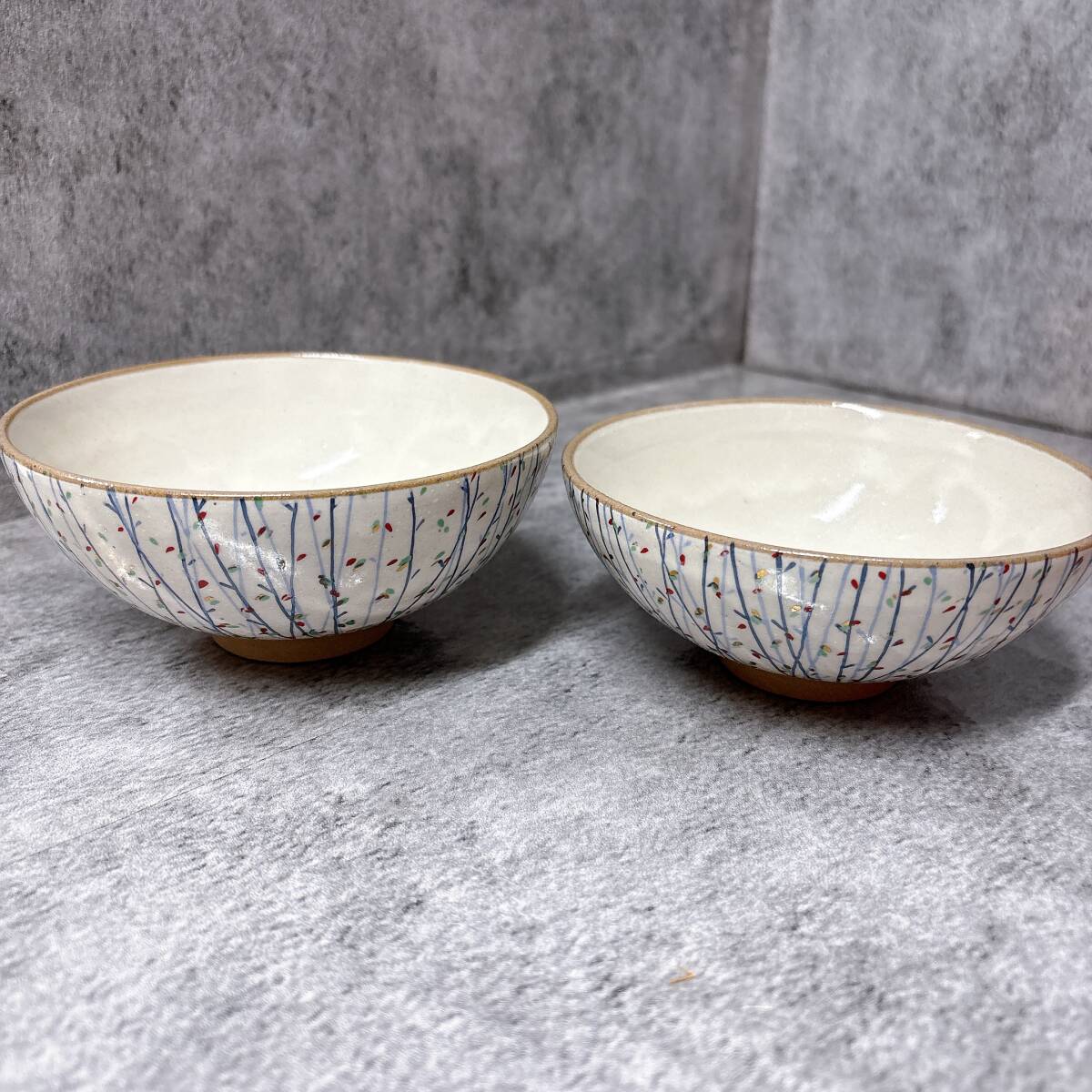 【03】橘吉 たち吉 夫婦茶碗 陶器 和食器 未使用 長期保管品拍卖