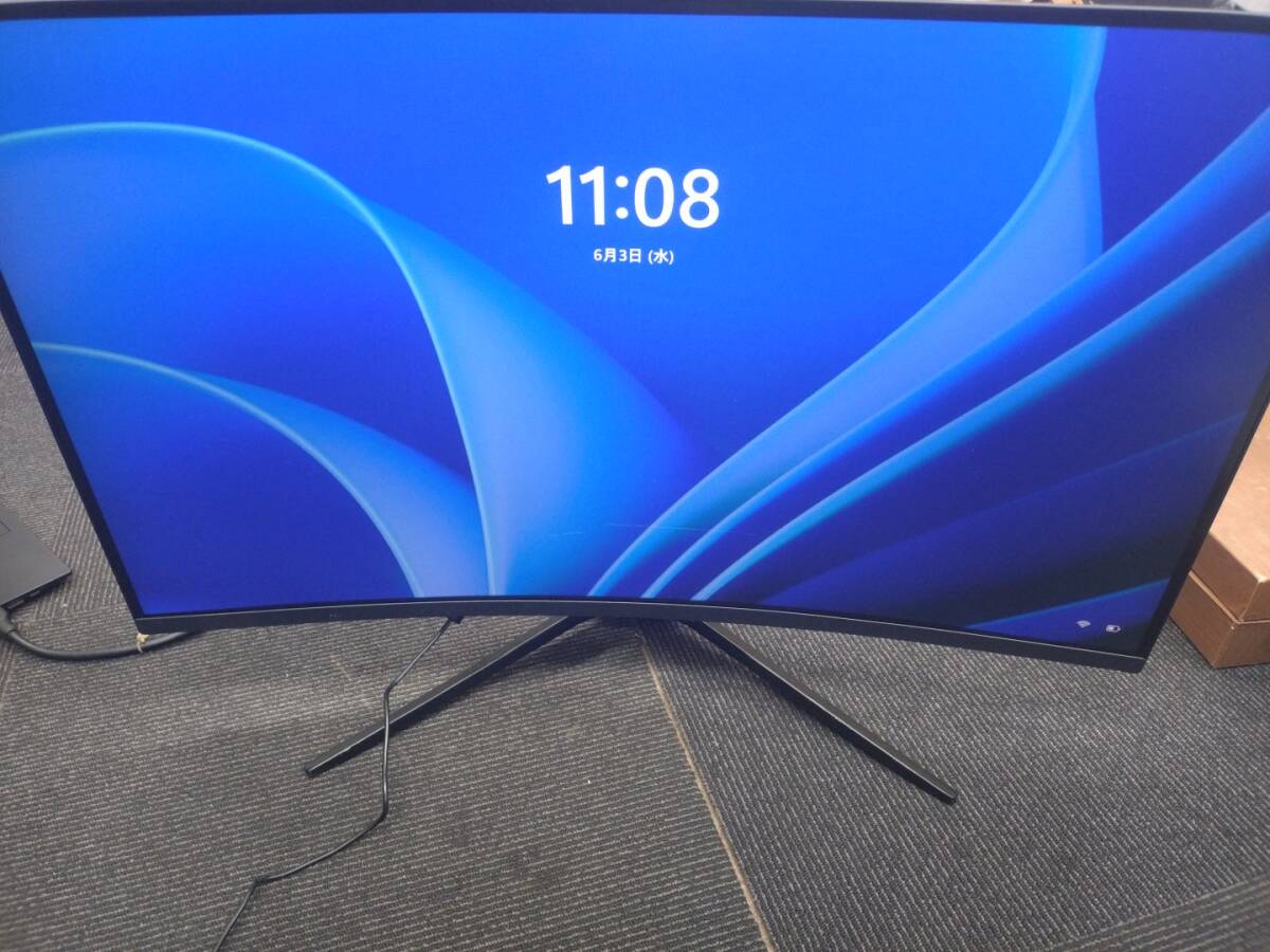 【09】ゲーミングモニタ☆31.5インチ☆MSI Optix MAG321CQR 2k144Hz 通電確認済み 32インチ拍卖
