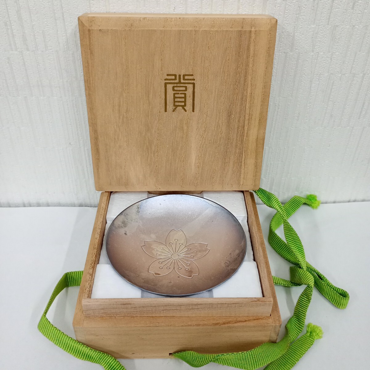 F-191/銀杯/銀盃/造幣局製/SILVER刻印/重量約46g/大蔵大臣/桐箱付き/現状品/保管品拍卖