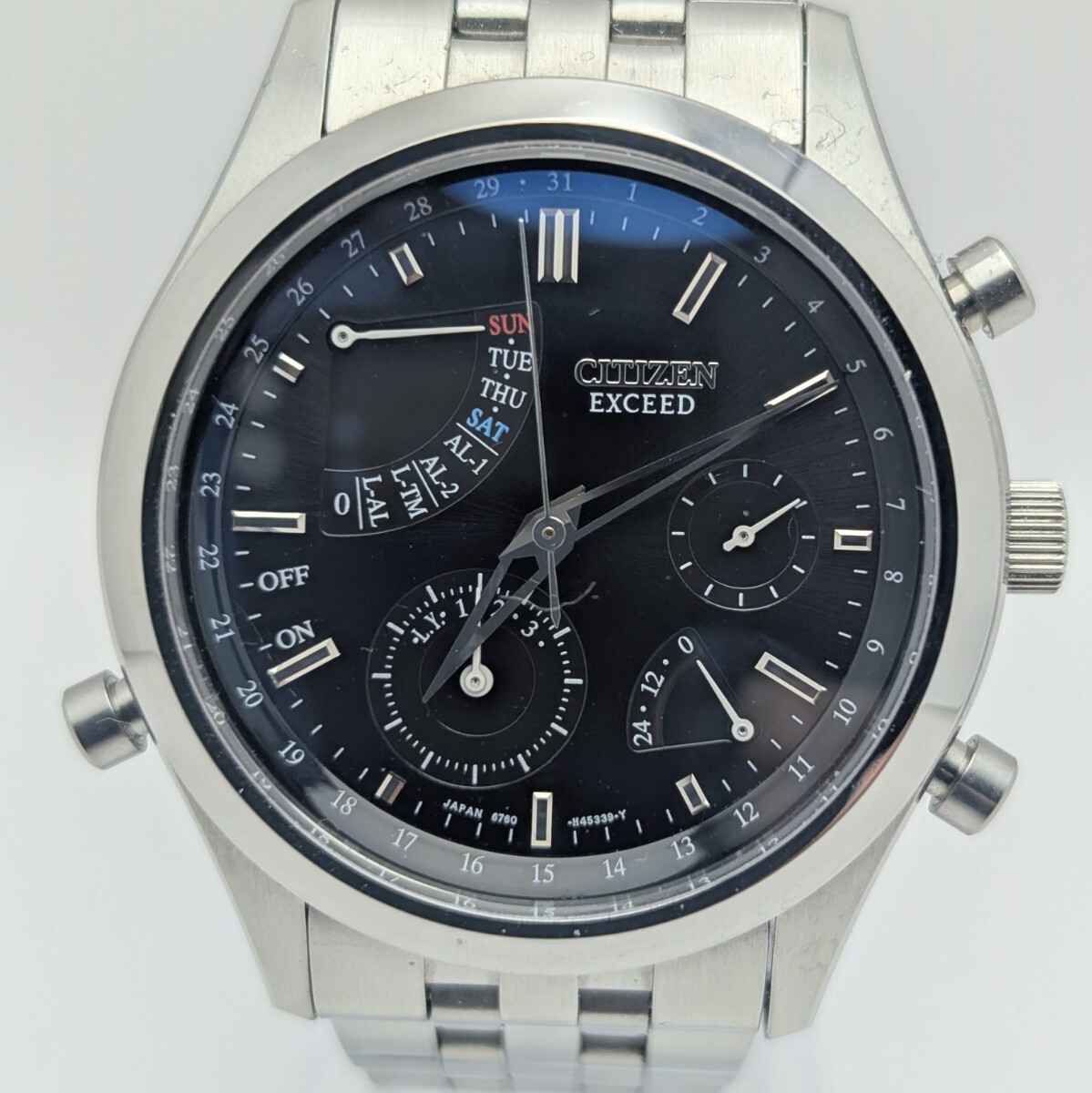 1円~ CITIZEN シチズン EXCEED エクシード ミニッツリピーター 6760-H26019 メンズ腕時計 クォーツ QZ 動作未確認 ジャンク品 1スタ拍卖