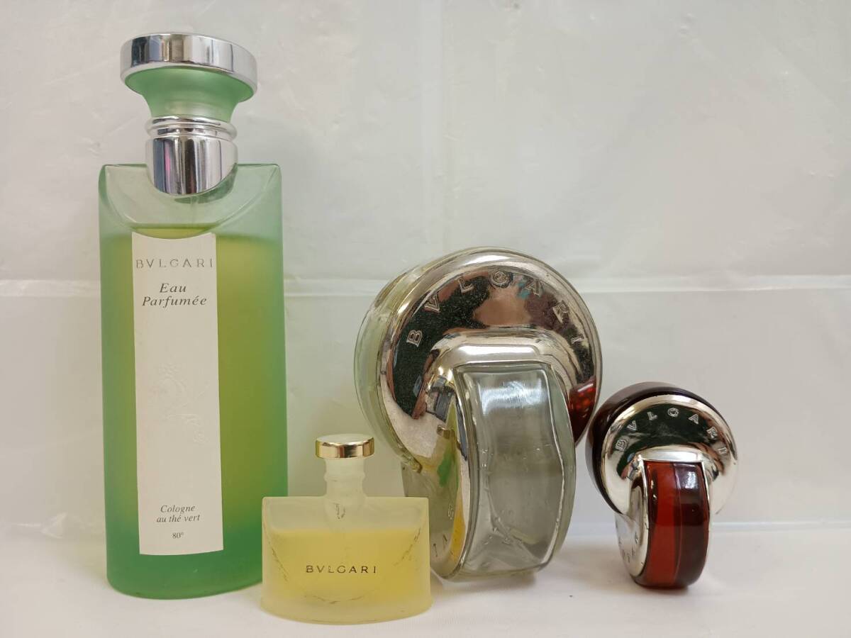【M479A】BVLGARI ブルガリ 香水 まとめ 4点 中古 オ・パフメ オーテヴェール オーデコロン 75ml 残約90%ほど 他ミニ香水3点拍卖