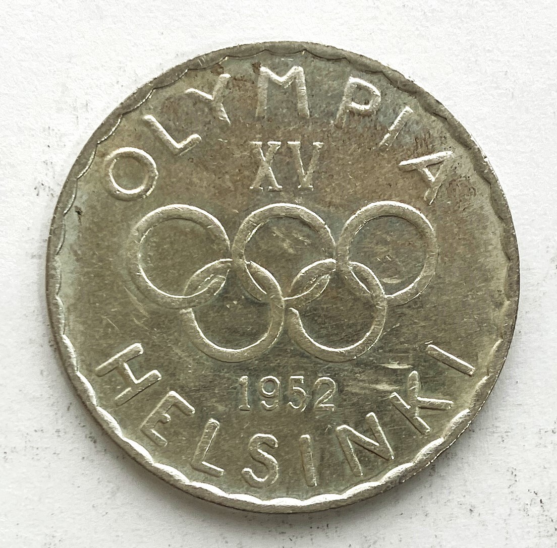 ●フィンランド●ヘルシンキオリンピック記念(1952年)●500マルカ銀貨幣 1枚●tz926 拍卖