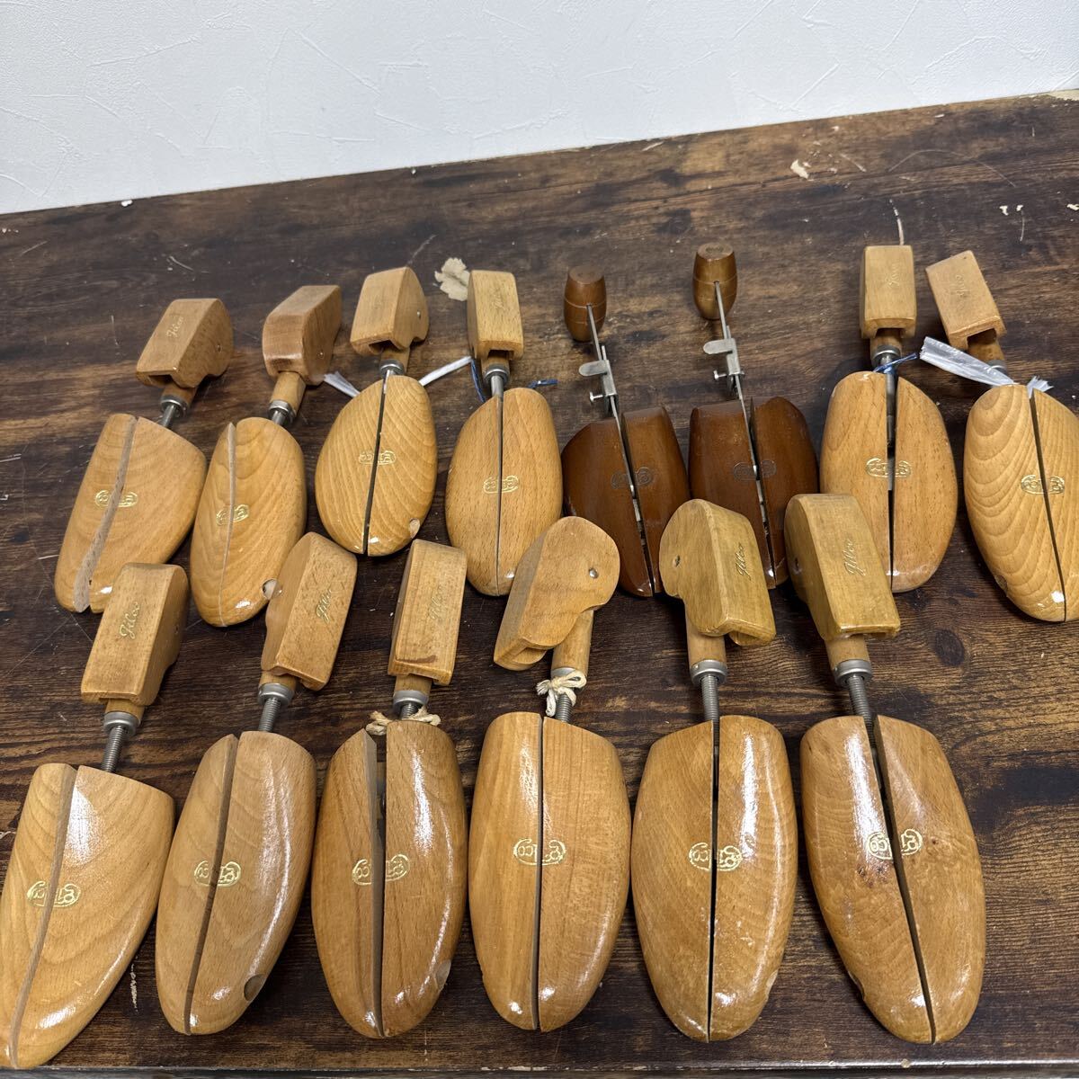 0605-11◆ ギルコ gilco シューツリー 木製 シューキーパー まとめて拍卖