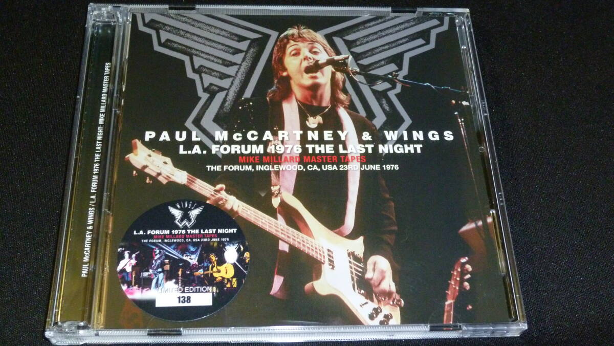 PAUL McCARTNEY &WINGS/L.A FORUM 1976 THE LAST NIGHT(MIKE MILLARD MASTER TAPES)2CD拍卖