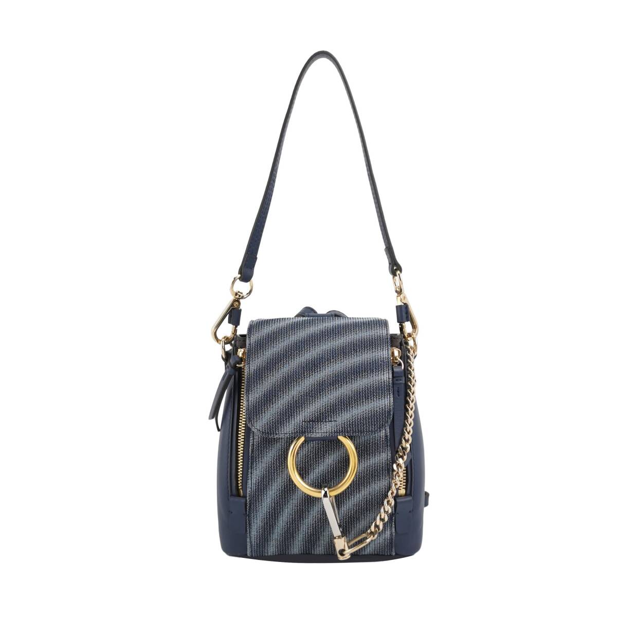 Chlo クロエ ミニリュックサック ショルダーバッグ デニム レザー拍卖
