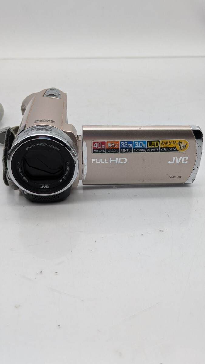 F【500円スタート】 JVC Evrio エブリオ GZ-E265-N デジタルビデオカメラ FULL HD 拍卖