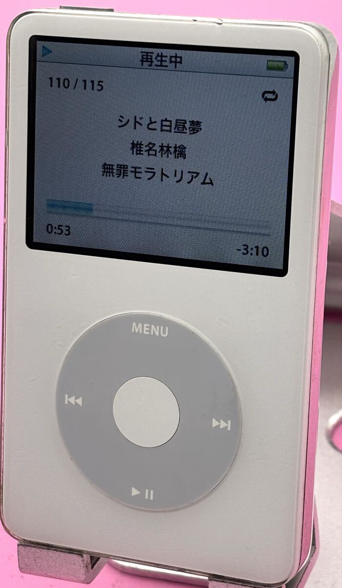 iPod classic 60GB Apple ホワイト アイポッドクラシック アップル A1136拍卖