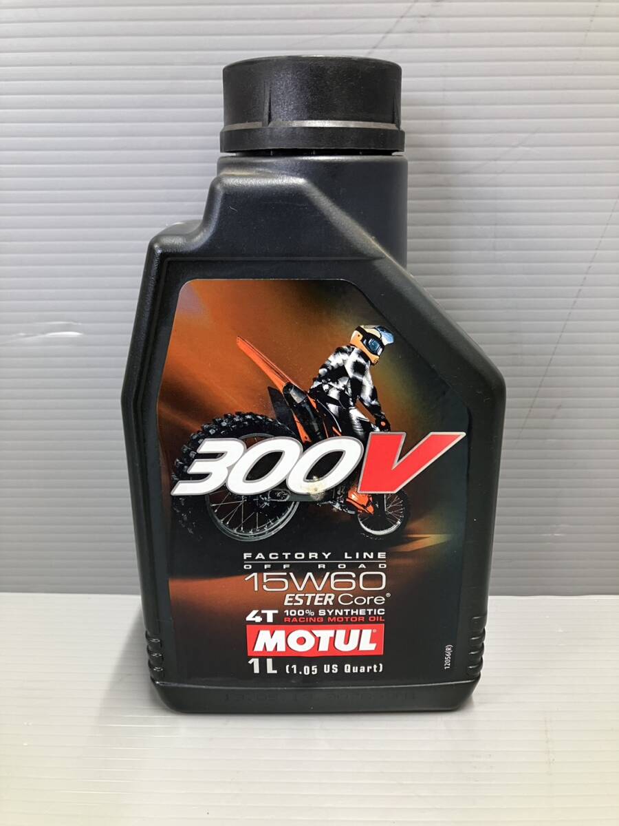 未使用 未開封 長期保管品 MOTUL 300V 15W60 エンジンオイル オフロード 1リットル モチュール拍卖