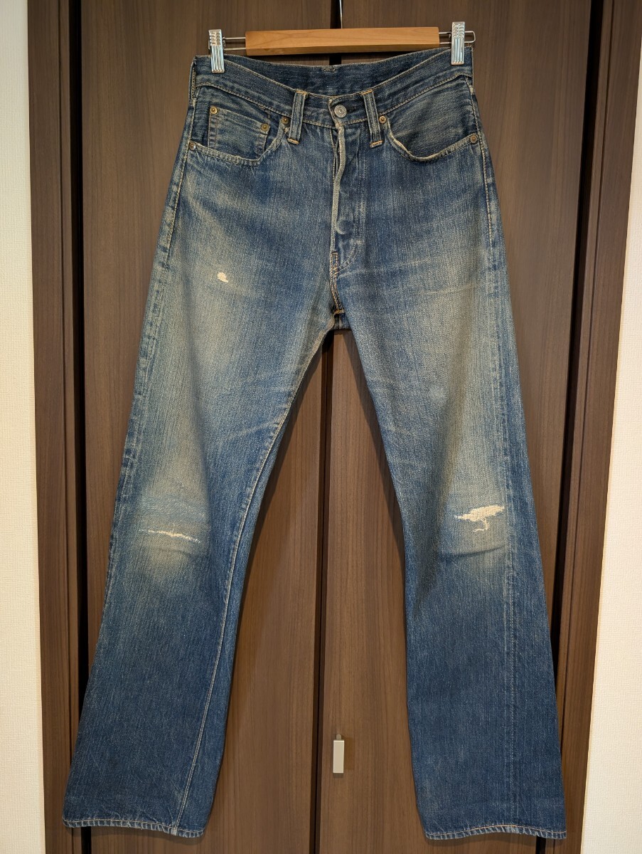 オリジナルLevi'sリーバイス501XX 47モデル サイドステッチロング 赤タブ片面拍卖