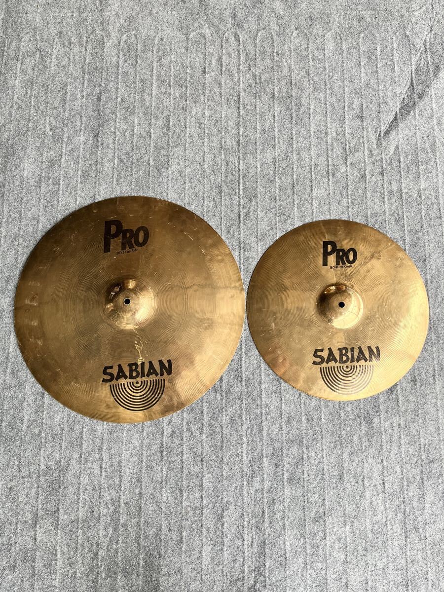 【2枚セット】SABIAN セイビアン シンバル PROシリーズ 20インチ 16インチ ライド クラッシュ Ride Crash Made in Canada (STM16617)拍卖