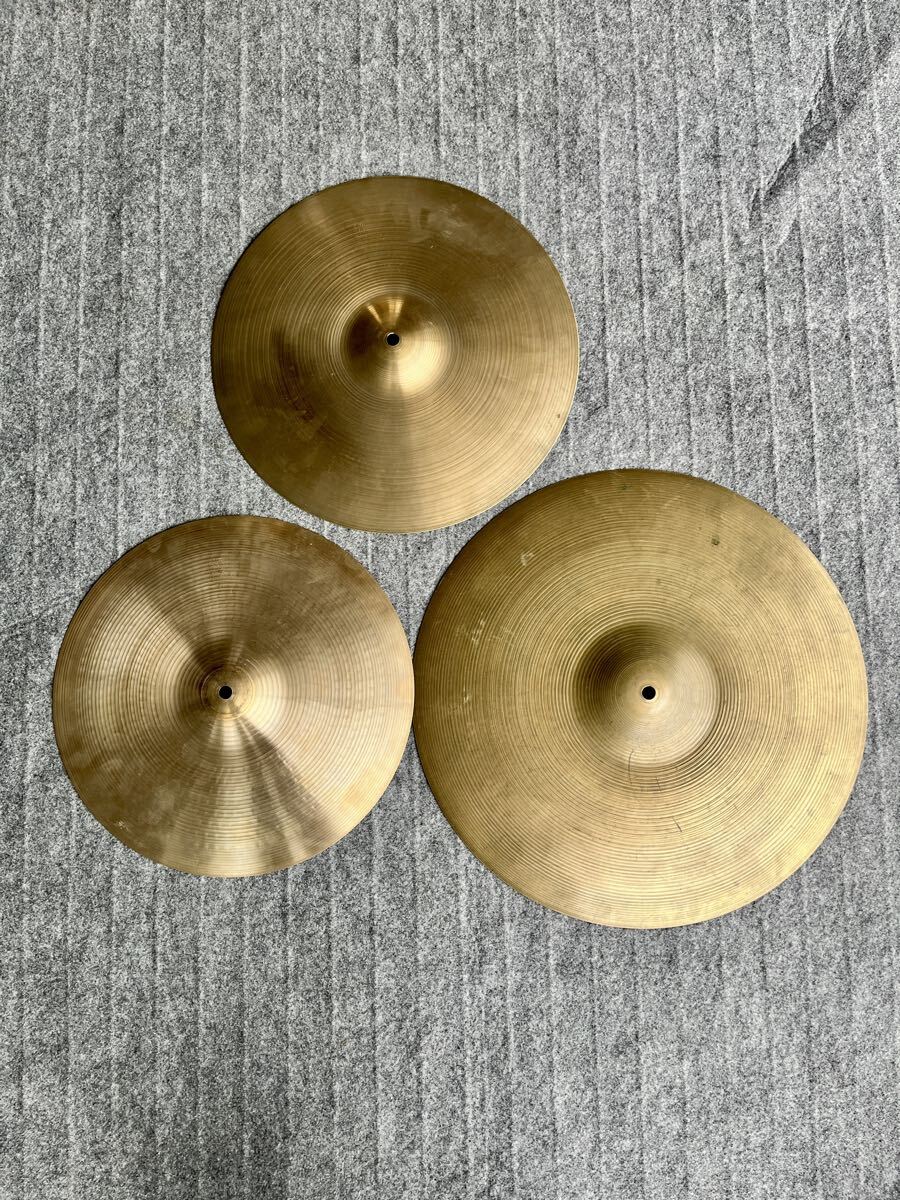 【3枚セット】A.Zildjian Avedis ジルジャン シンバル 18インチ 15インチ 14インチ クラッシュ ライド ハイハット Made in USA (STM16618)拍卖