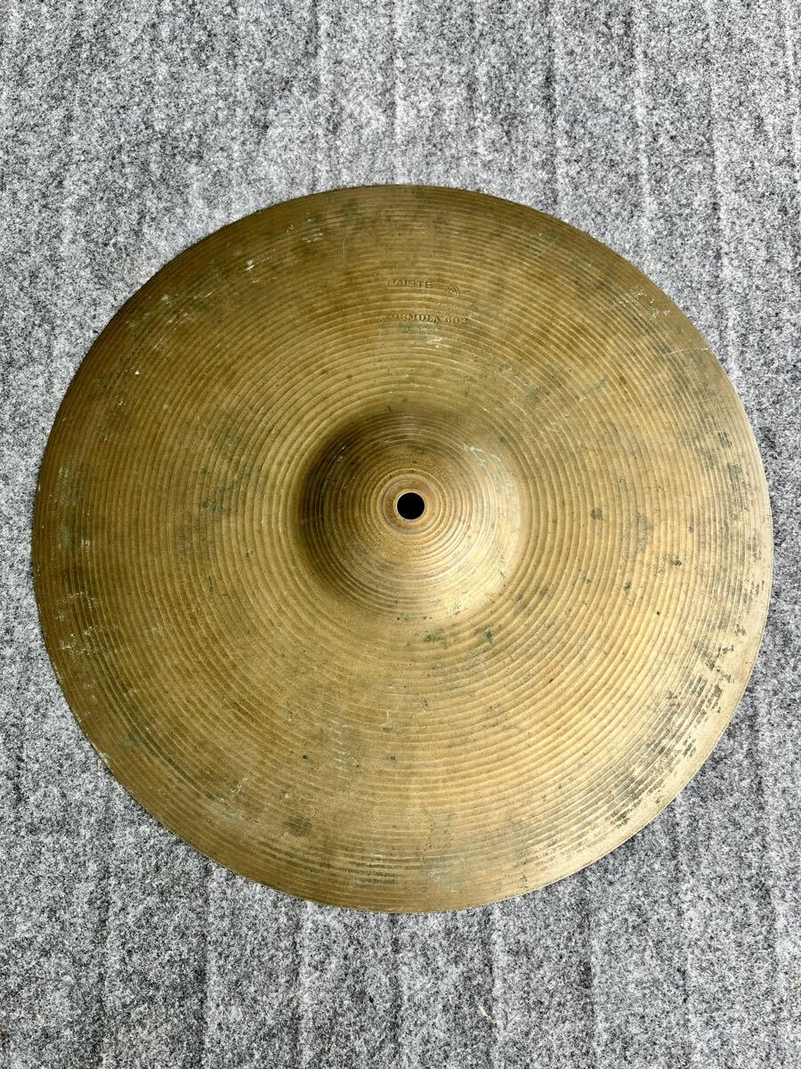 【希少】PAISTE パイステ シンバル FORMULA 602 14インチ (約35cm) ハイハット クラッシュ Made in Switzerland スイス製 (STM1762)拍卖