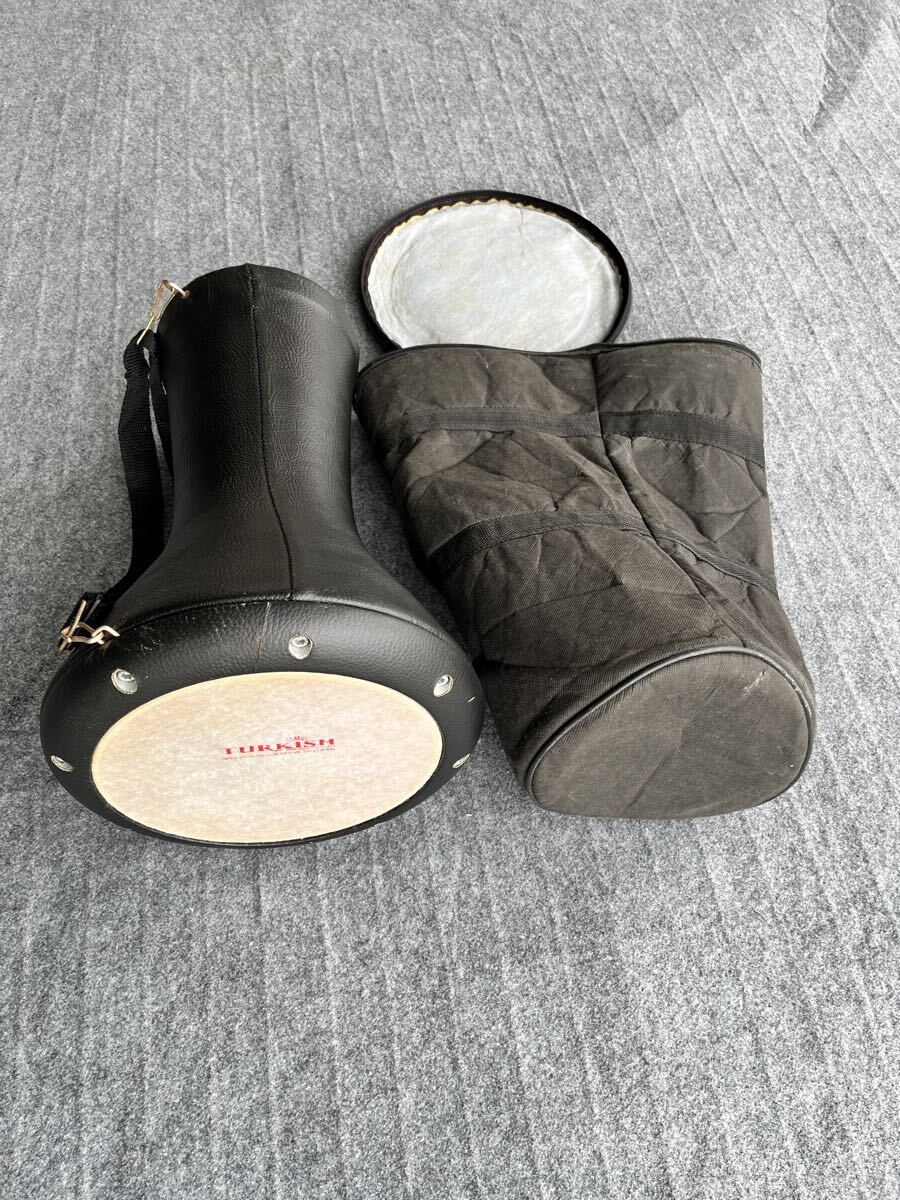 TURKISH ターキッシュ ダラブッカ Darbuka トルコ製 打楽器 民族楽器、 口径約30cm (STM1764)拍卖