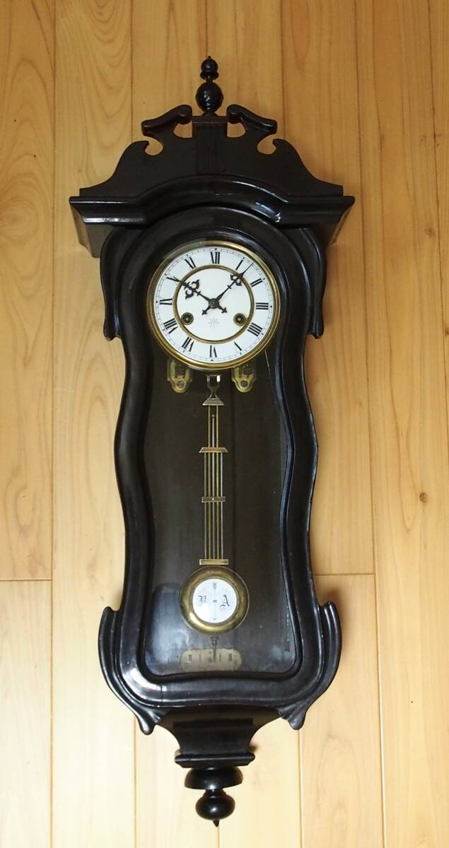 【レア極美品】ユンハンス ヴァイオリン型掛け時計 完動品拍卖
