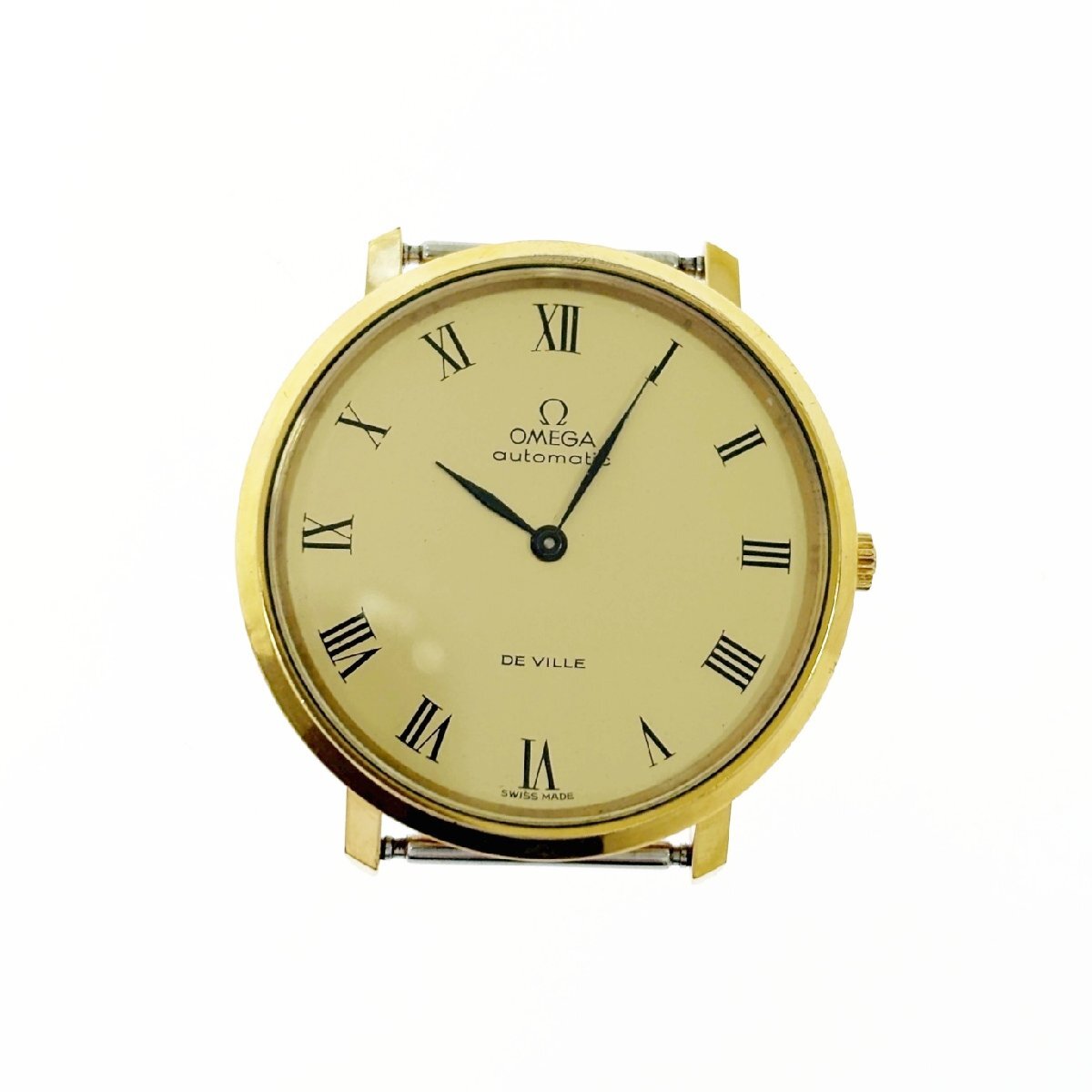 【1円スタート】OMEGA オメガ 151.0039 Cal.711 デビル ラウンド GP×SS ゴールド文字盤 自動巻き メンズ腕時計 623333拍卖