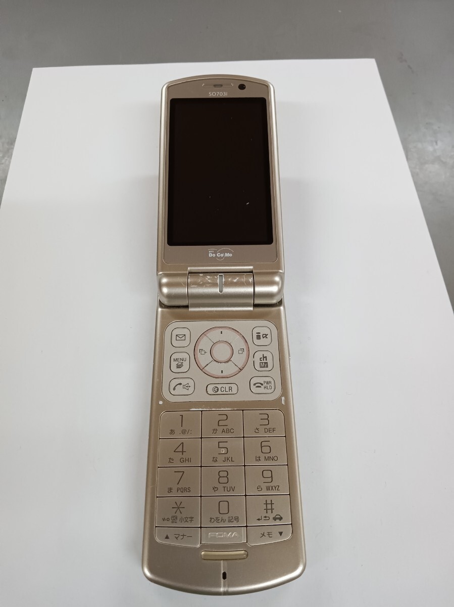 docomo ドコモ FOMA SO703i 352380013236245判定◎ 動作未確認 電池 SO02 ジャンク 通電OK拍卖