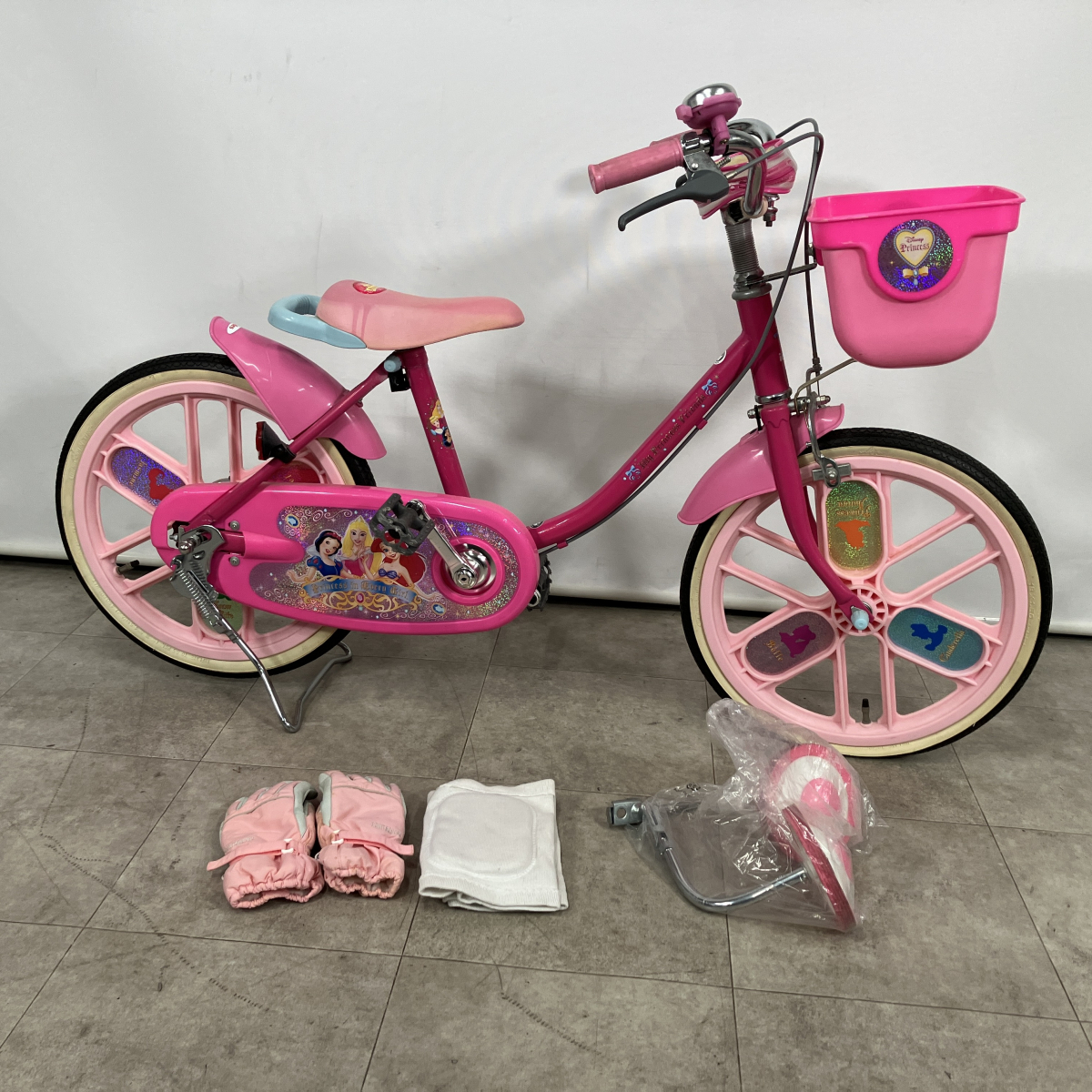 【動作OK】 idesディズニープリンセス自転車18インチ Disney ピンク_MFJ_D0604-F028拍卖