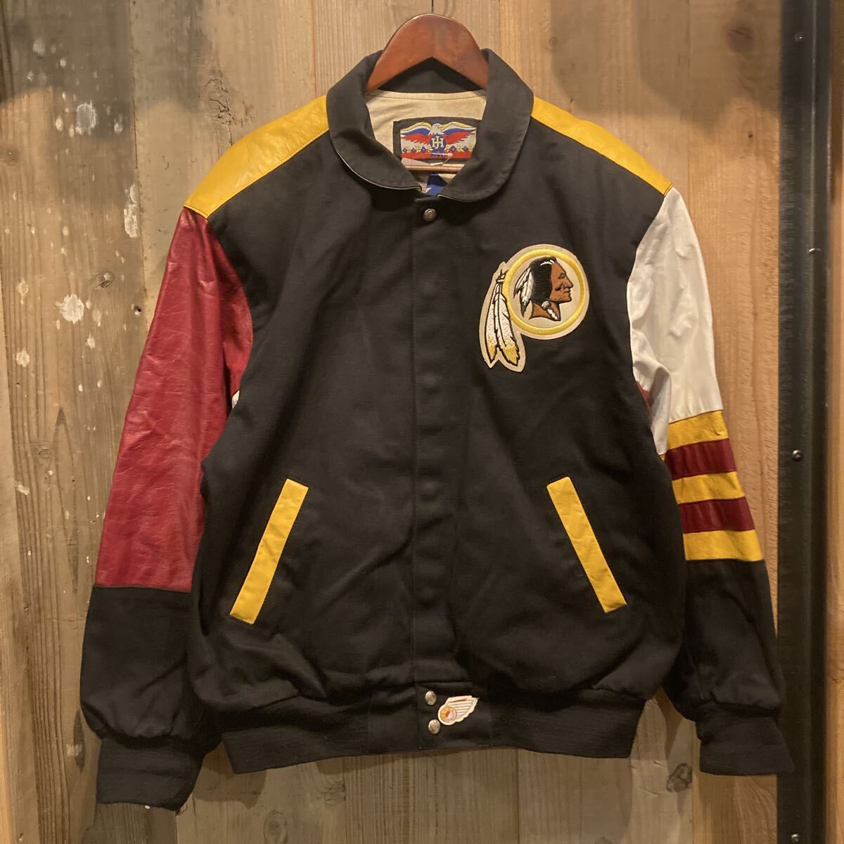 ビンテージ ヴィンテージ ジェフハミルトン スタジャン NFL レッドスキンズ USA製 90s 90年代 JEFF HAMILTON拍卖