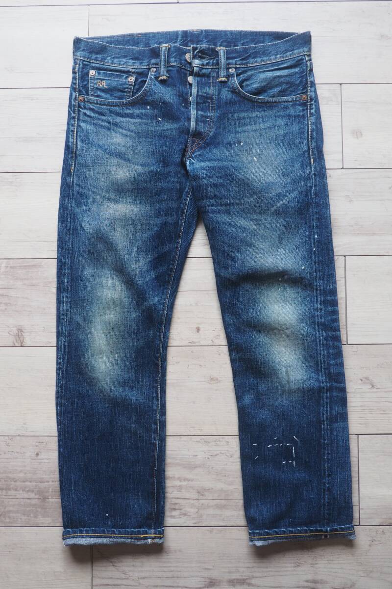 RRL ダブルアールエル HENDERSON WASH SLIM FIT 5POCKET JEANS w29 USA製 JAPAN WOVEN SELVEDGE拍卖