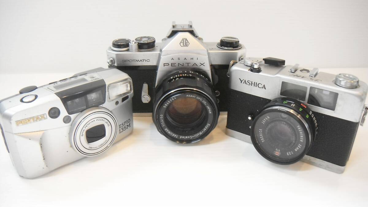 【完全ジャンク品】 カメラ祭 フィルムカメラ おまとめ ヤシカ ペンタックス カビ有 動作未確認 ノーチェック 未検品 部品取り 長期保管品拍卖