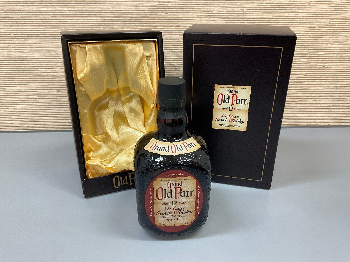 【S283】箱付Grand Old Parr グランド オールド パー12年 43% 750ml スコッチウイスキー 洋酒 古酒 未開栓 拍卖