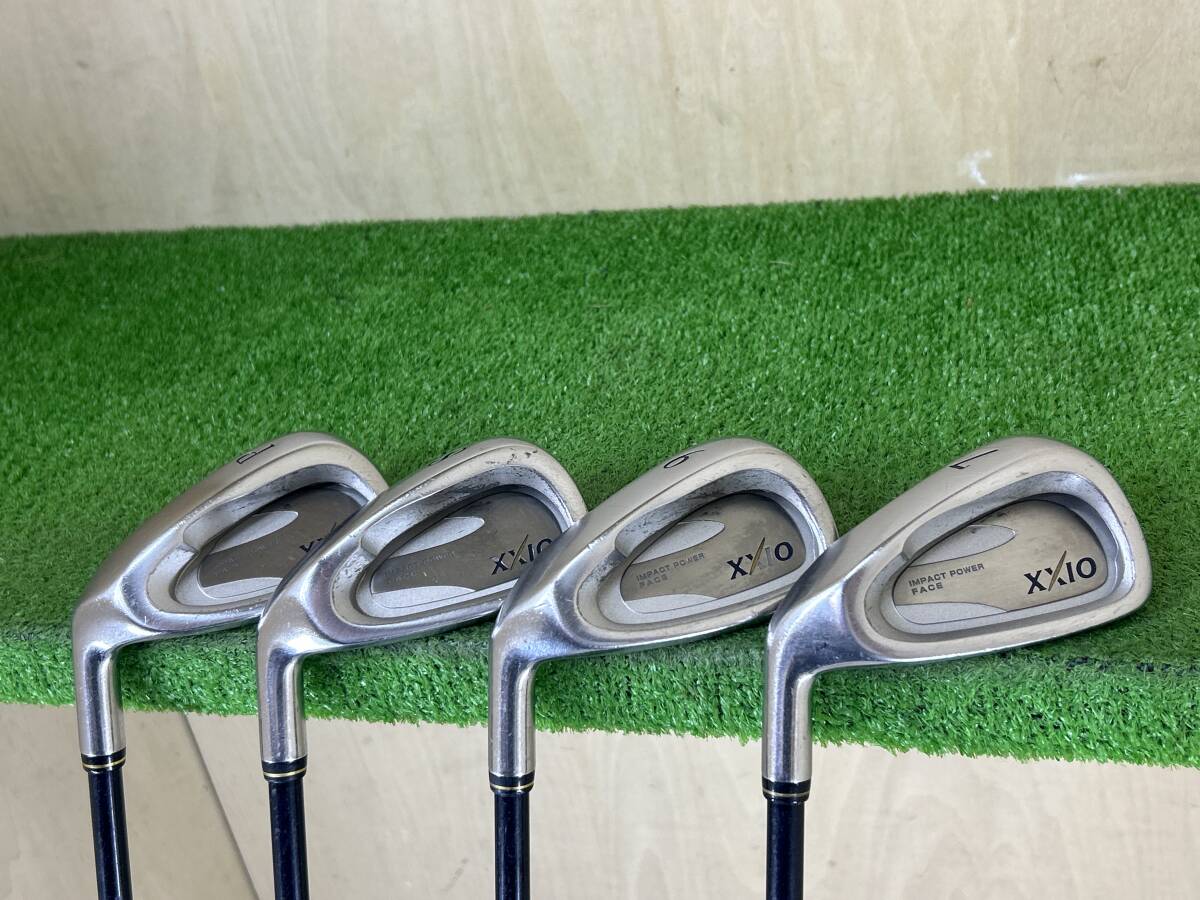 【希少/訳有/左利き用/レフティー】DUNLOP XXIO MP200 ダンロップ ゼクシオ 7番~9番/PW 4本セット 純正シャフト フレックスR拍卖