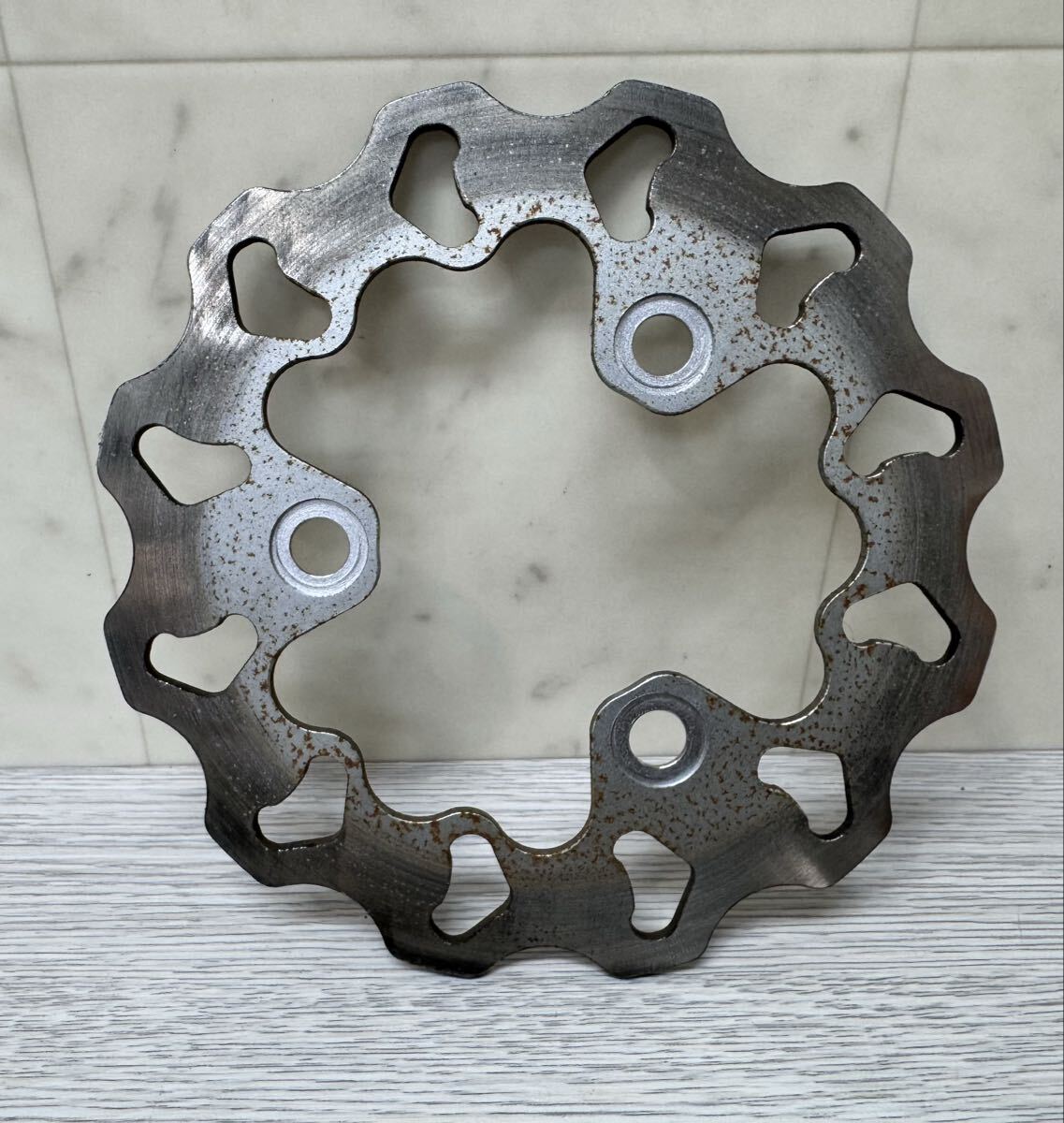 当時物 カメレオンファクトリー製作 Φ160 リアディスクローター レーサー エイプ100 APE50 XR50 XR100 NSF100 NSR50 モンキー 武川 キタコ拍卖