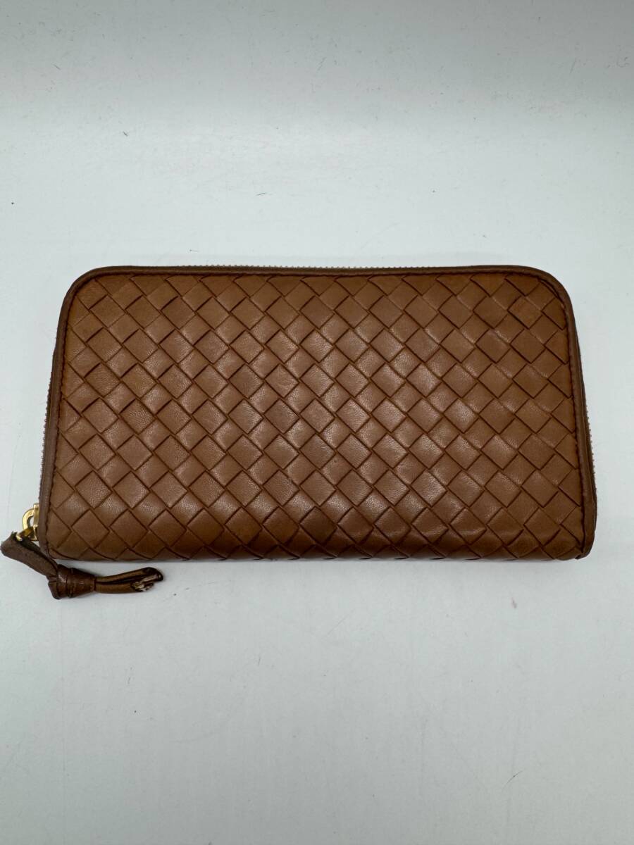 BOTTEGA VENETA ボッテガべネタ イントレチャート ラウンドファスナー長財布 P2583拍卖