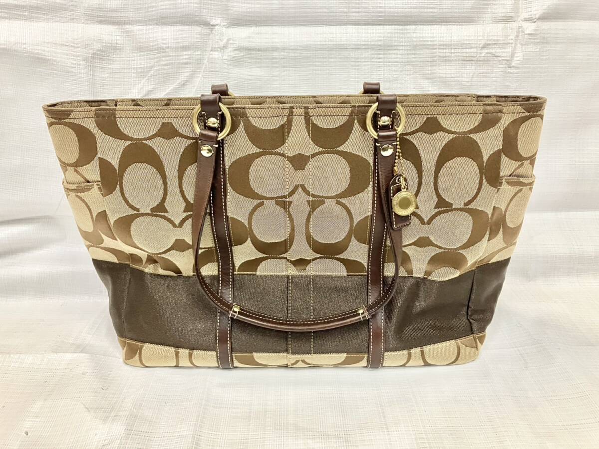COACH コーチ シグネチャー トートバッグ マザーズバッグ レディース拍卖