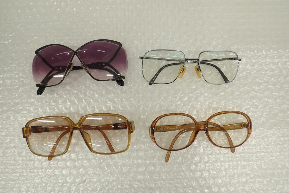 D002-60 ヴィンテージ・サングラスまとめ Christian Dior クリスチャン・ディオール 2056 90 パープル/2181A 10/2201A 12/2174 72拍卖