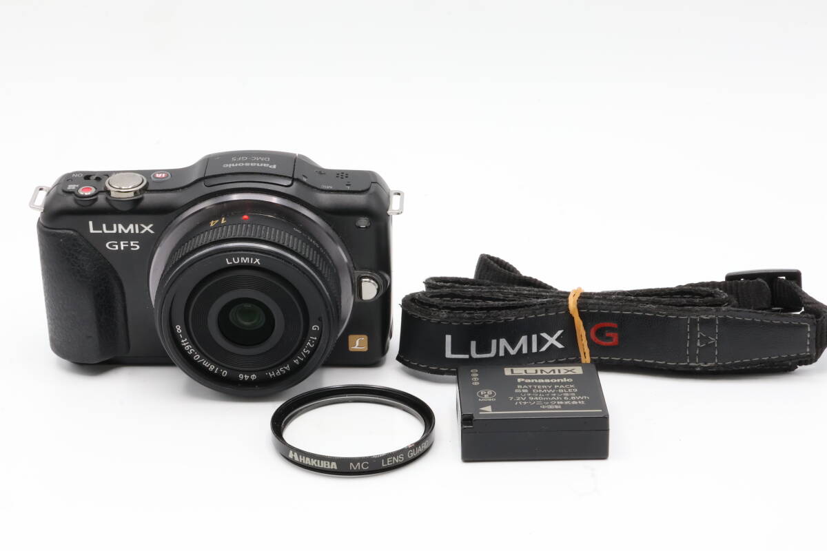 「みんカメ」5-107 Panasonic パナソニック LUMIX GF5 ブラック DMC-GF5 ルミックス デジカメ コンデジ 現状品拍卖