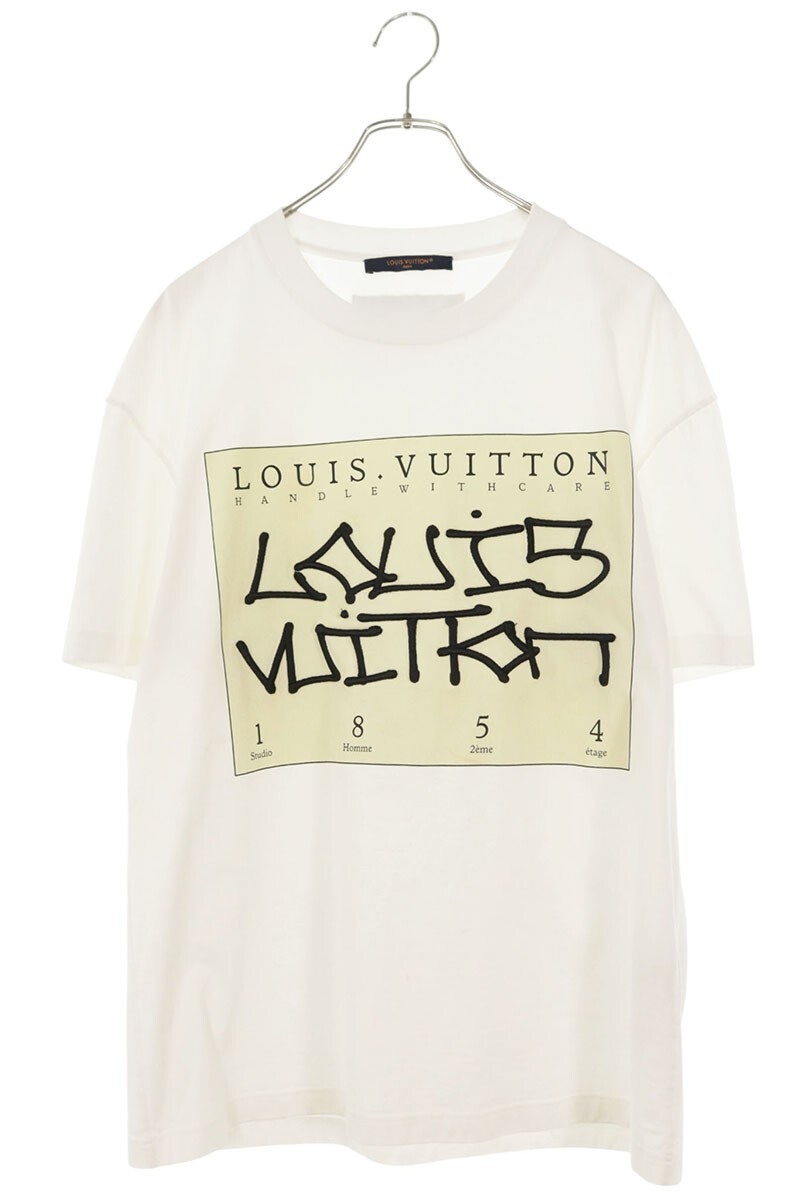 ルイヴィトン Tシャツ サイズ:M RM222 DT3 HNY75W インサイドアウトグラフィティロゴTシャツ 中古 OM10拍卖