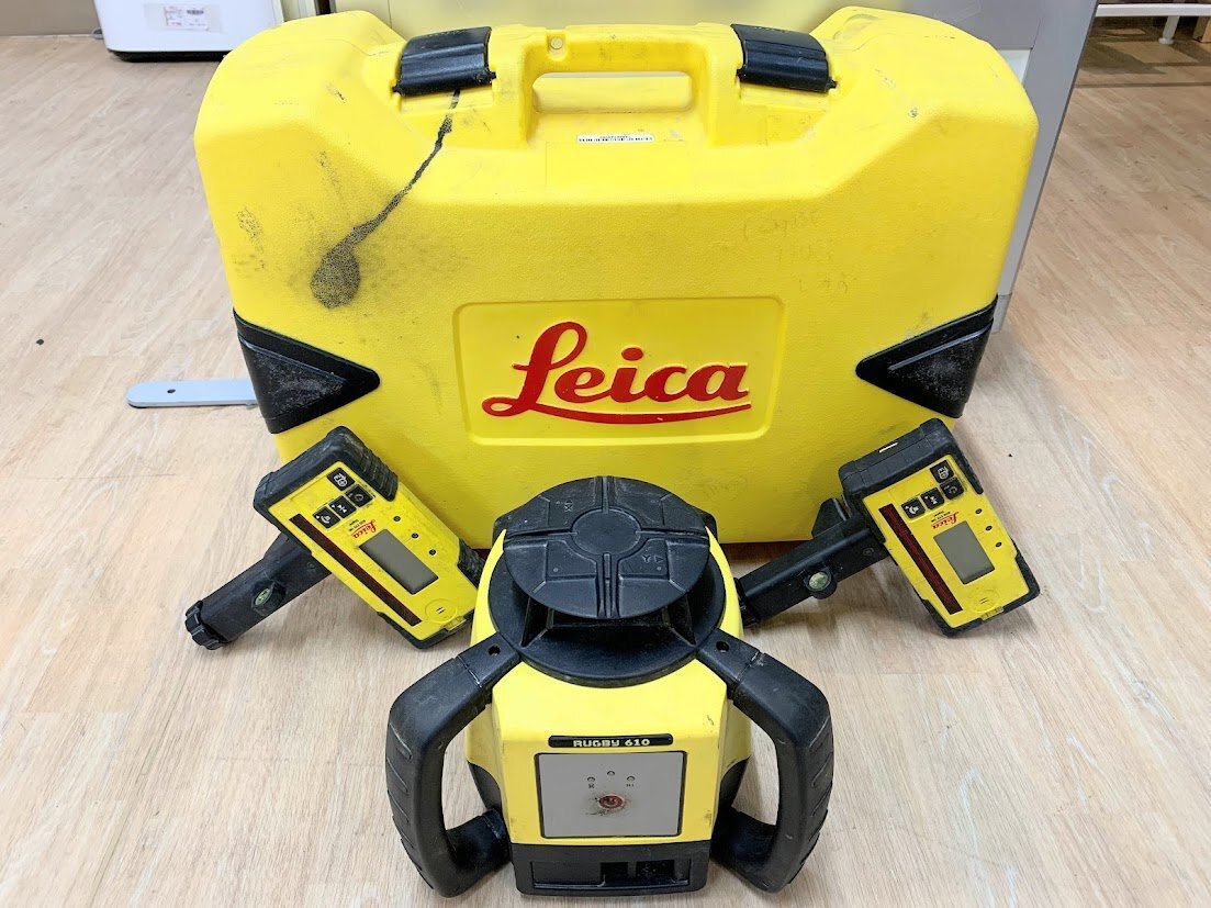 ■ Leica(ライカ) 自動整準 回転レーザーレベル RUGBY610(受光器・ケース付) ITSO4TAH7DDE拍卖