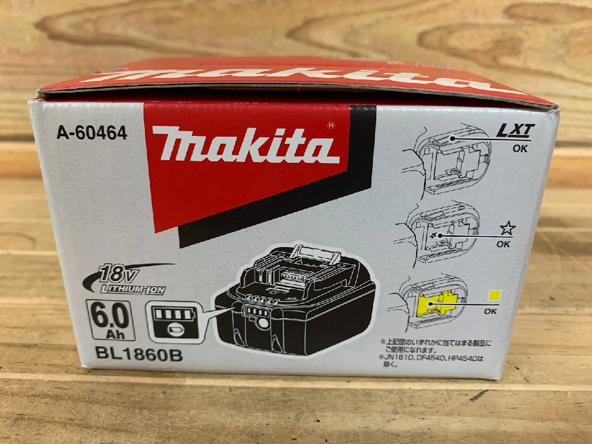 ■ 【未使用】makita マキタ リチウムイオンバッテリー BL1860B 純正 バッテリー 18V 6.0Ah 雪マーク 星マーク 電動工具 1円~拍卖