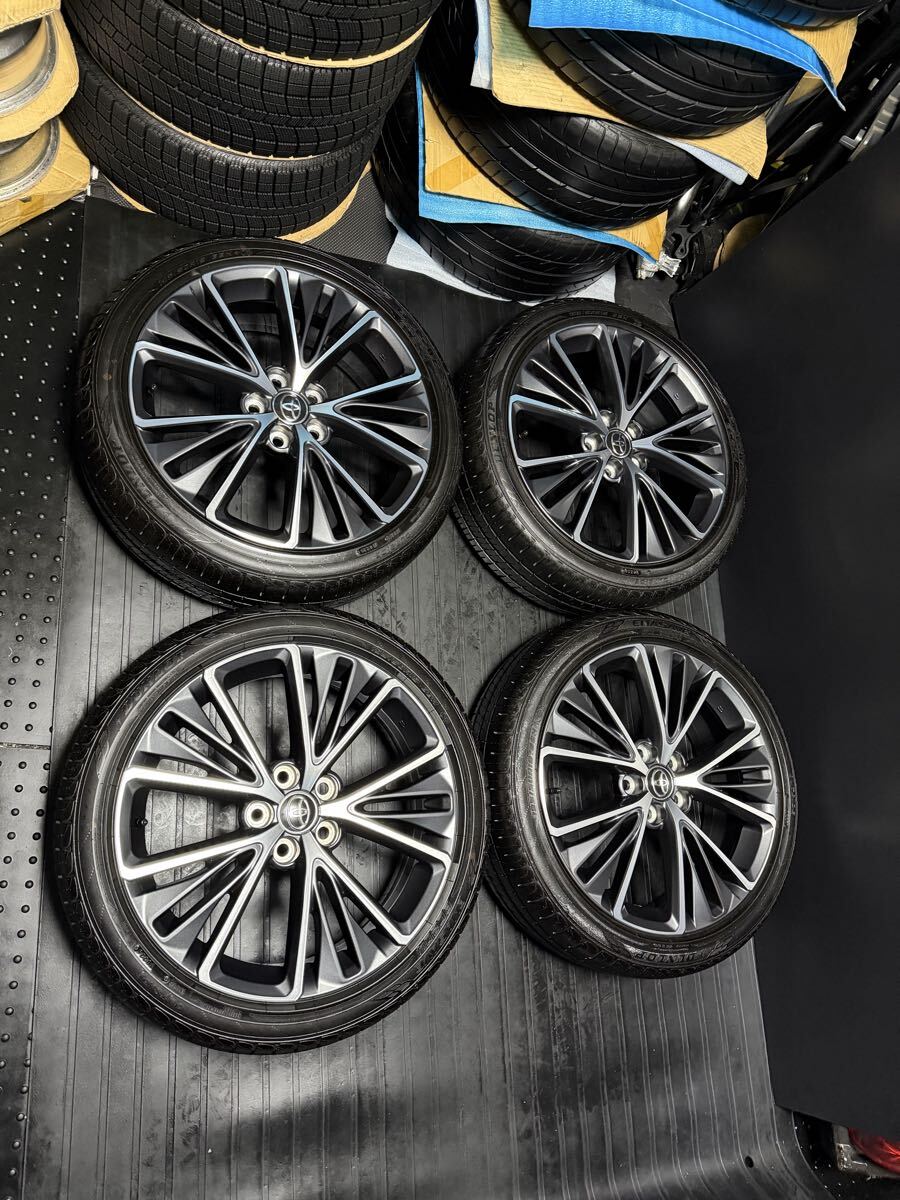 プリウス 60 Zグレード 純正 保管傷有ホイール+ほぼ納車外し2026年製 DUNLOP ENASAVE EC204 195/50R19 SET 19×6.5J+40 他グレード流用等拍卖
