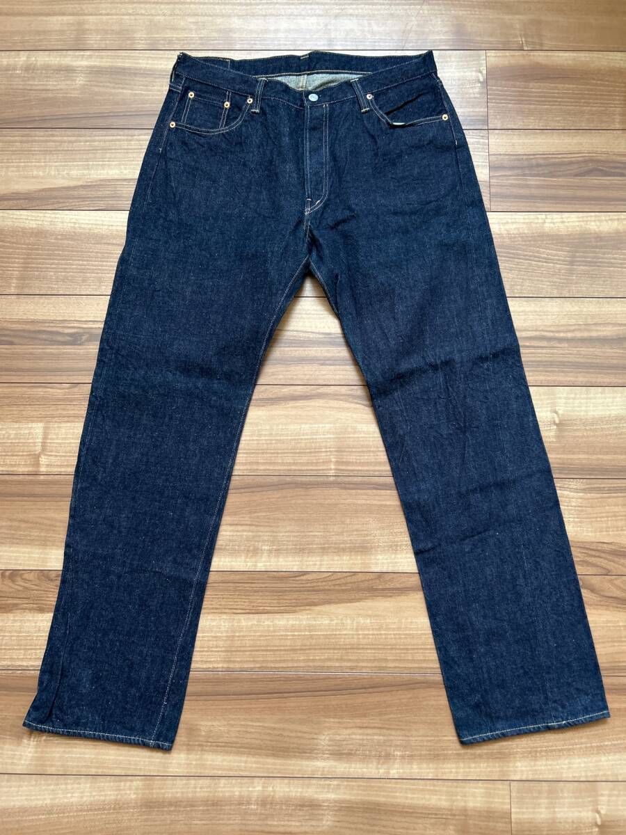 美品 濃紺 JOHNBULL ジョンブル ヴィンテージタイプ セルビッチ デニムパンツ ジーンズ 赤耳 日本製 岡山県 倉敷市 児島 アメカジ バイク拍卖