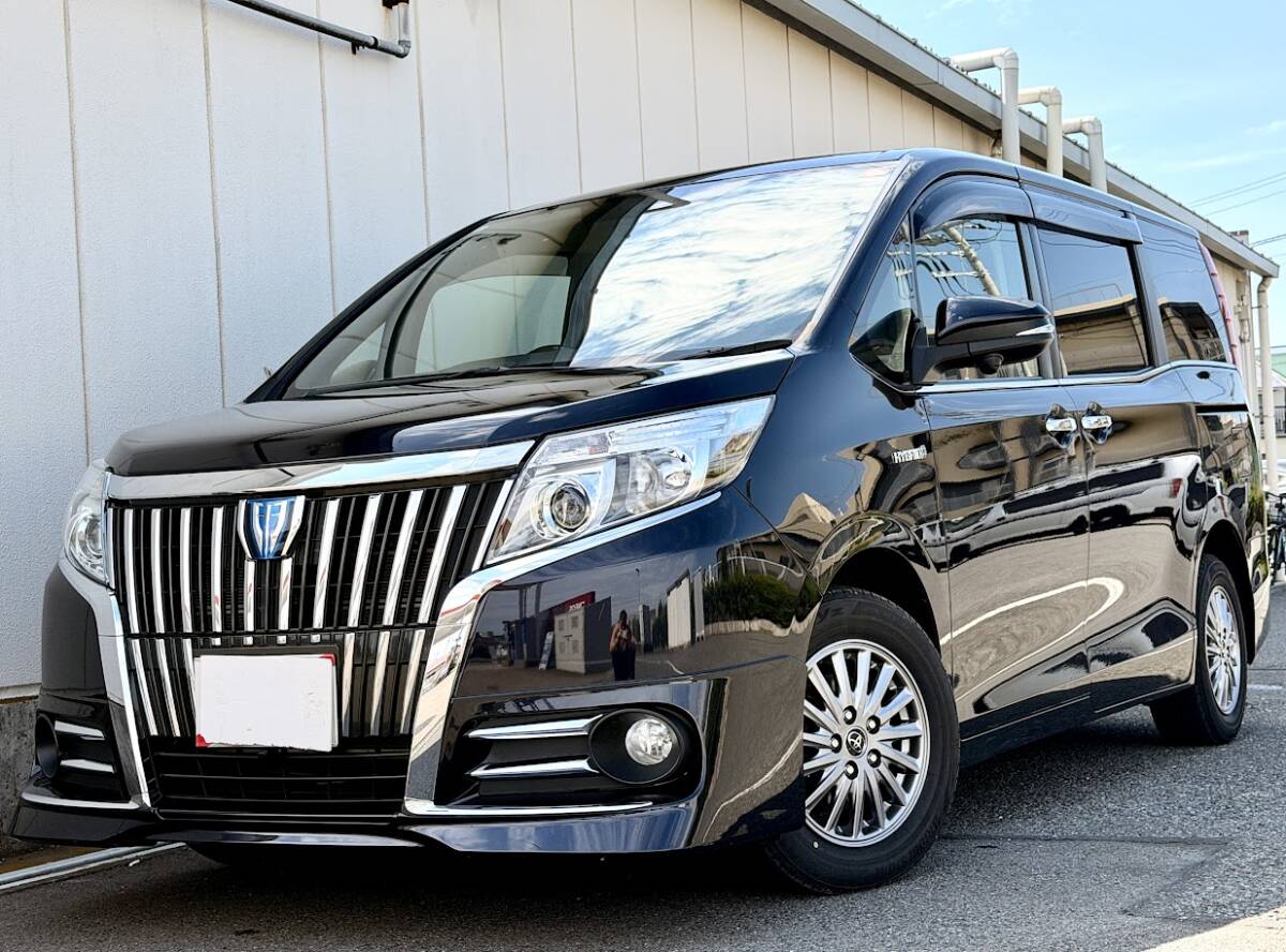 最上級ハイブリッドGi黒 本車検満タン渡し!(費用込)フルレザーシートヒーター 踏み間違え防止 両側パワスラ フルセグ アラウンドビューLED拍卖