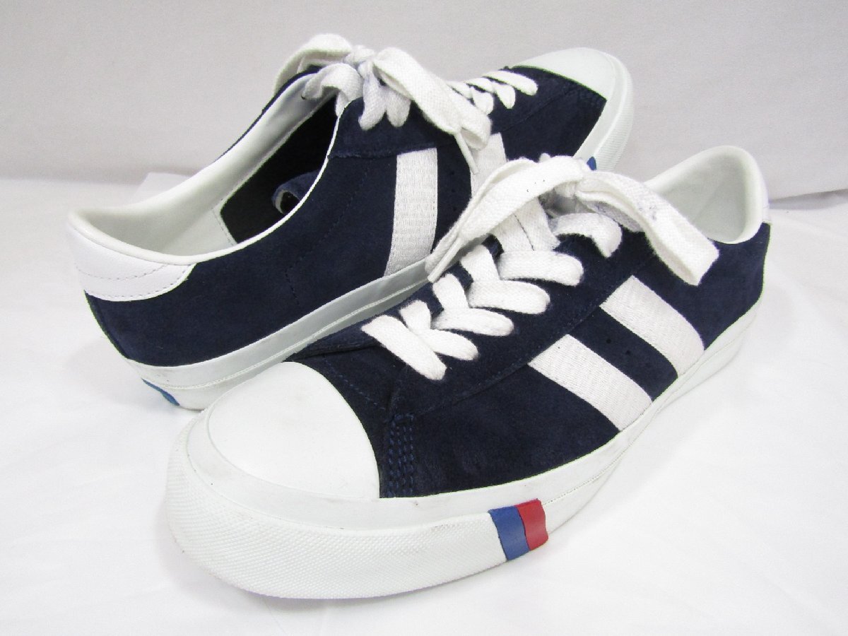 PRO-Keds ROYAL PLUS SUEDE Lo NAVY プロケッズ ロイヤルプラス スエードレザー ネイビー 29.0cm 本体のみ 中古品 ◆131288拍卖