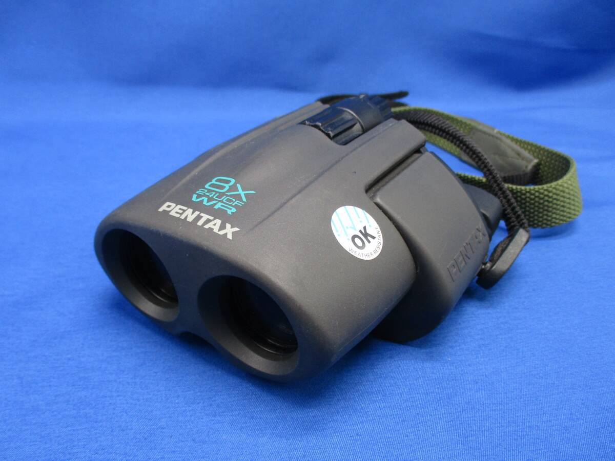 【22343】★送料無料★ PENTAX ペンタックス 双眼鏡 8x 24UCF WR ブラック 8x24 7.5° 防水タイプ 光学機器拍卖